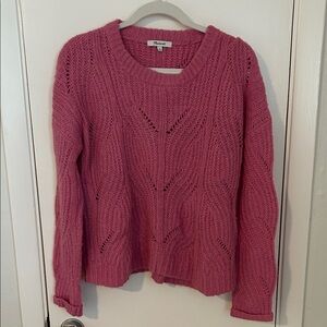 Madewell Pink Crew Neck Sweater